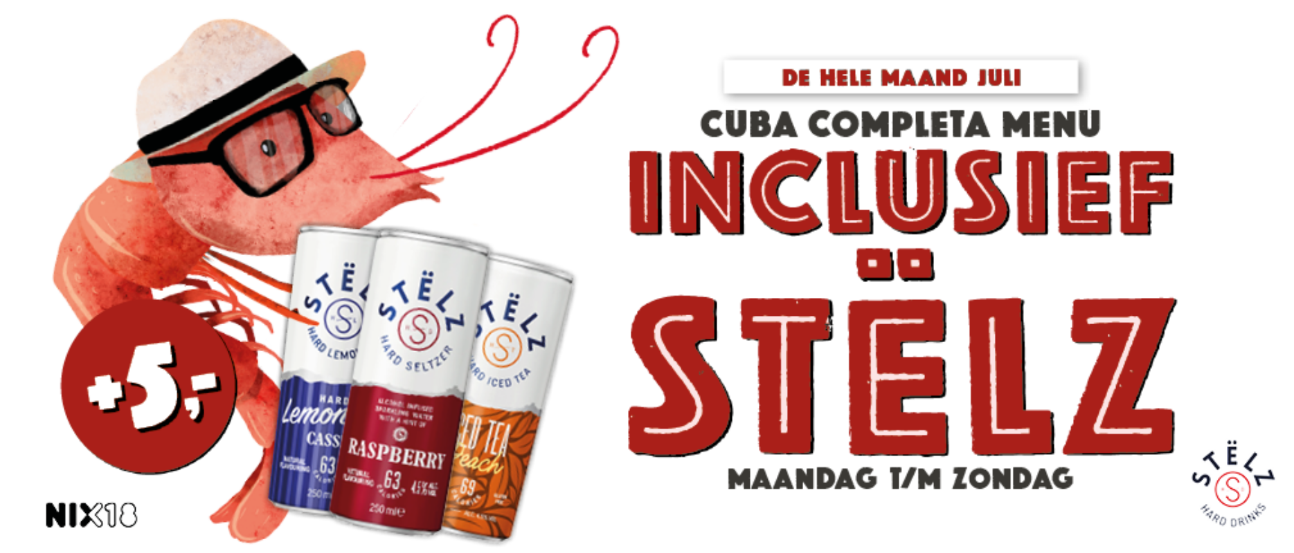 La Cubanita Stelz maand 2026 Website banner JUL HR 1