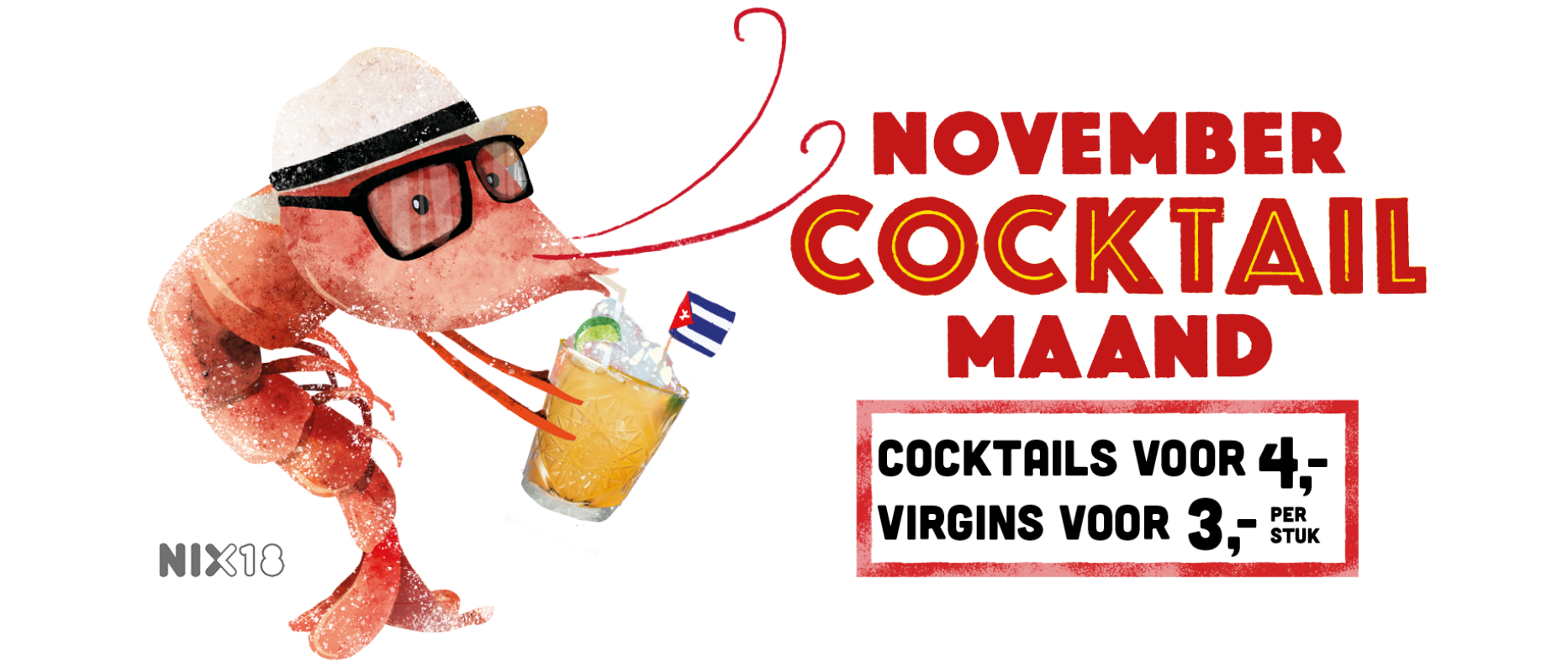 La Cubanita cocktailmaand 2025 Website banner