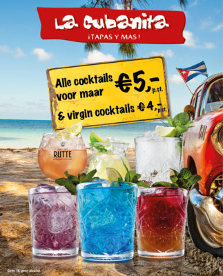 La Cubanita Cocktailkaart MRT 2022 Flyer FB Post
